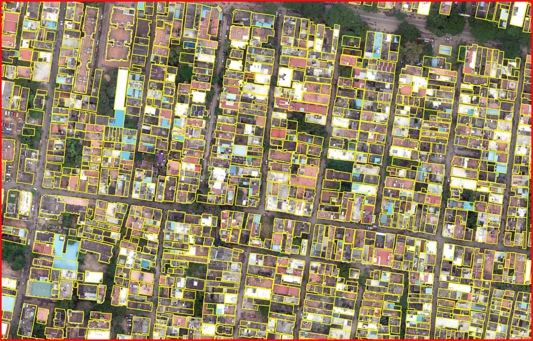 Aerial Drone Orthomosaic Contour